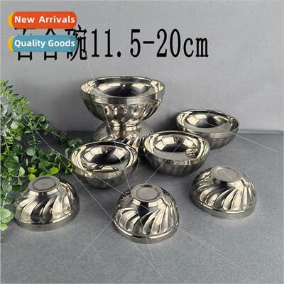 Double Kindergarten Cafeteria Restaurant Stainless Steel Bow