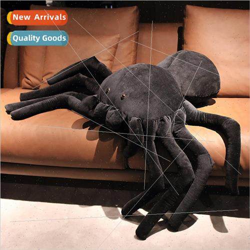 mulation spider creative weird black big spider plush toy do