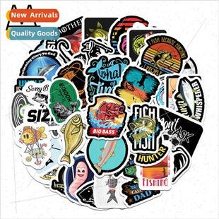 cartoon repeat stickers luggage series trolley fishing