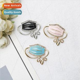 Drilling Creative Bow Mouthpiece Doctor Korea Brooch Fashion