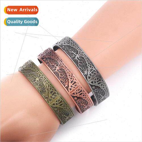 Kabbalah Tree of fe Totem Magnetic Bracelet Viking Mens Brac