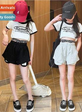 Girls summer suit new thin section of middle and large child