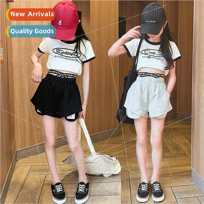 Girls summer suit new thin section of middle and large child