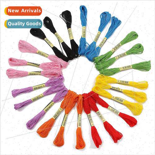 7.5 meters of flower wrapping thread cross stitch thread sil