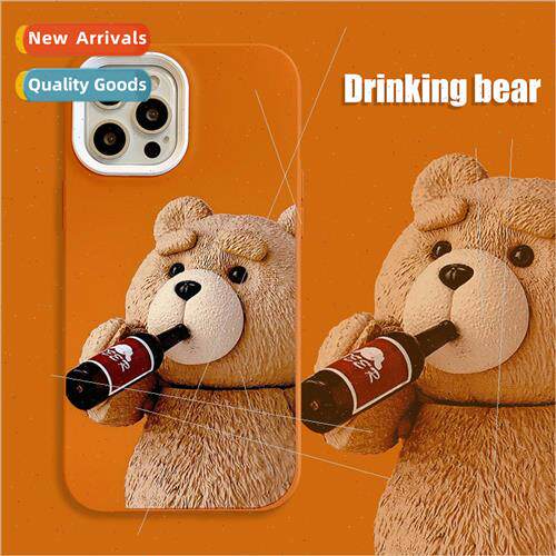 适用 iPhone11/12/13PRO cartoon teddy bear Apple XSMAX phone