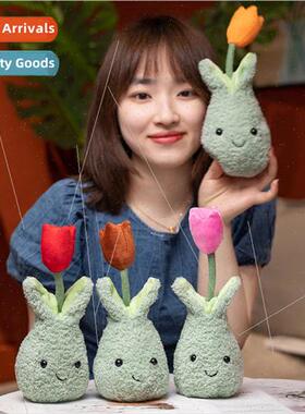 Creative new simulation succulent tulip green potted plant o