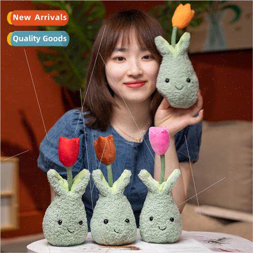 Creative new simulation succulent tulip green potted plant o