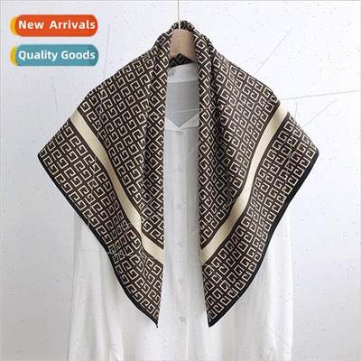 New fashion versatile silk scarf soft and smooth smocking la