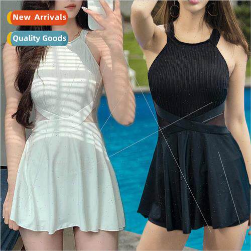 Hot springs beach new one-piece swimsuit womens sexy Korean