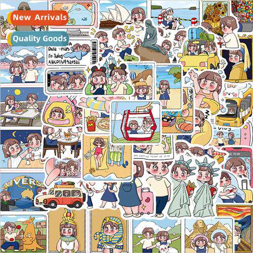 50pcs of two peoples free travel salt system stickers can be