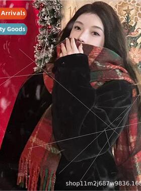 Christmas scarf winter warm female Korean  of the of the New