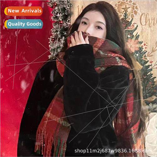 Christmas scarf winter warm female Korean  of the of the New