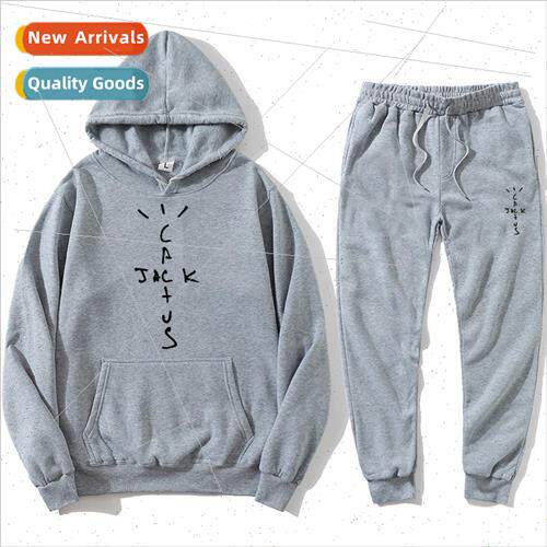singer jack sweatshirt set cactus printed hoodie set