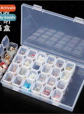 Nail tools nail jewelry box storage box transparent 28 compa
