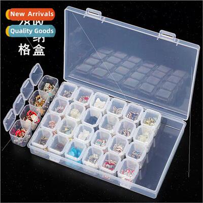 Nail tools nail jewelry box storage box transparent 28 compa
