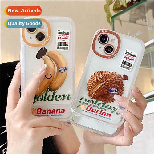 ins banana durian 12promax folding stand iphone 14 case 适用
