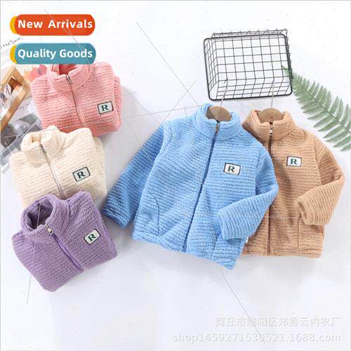 Childrens jackets fall and winter new boys high collar zippe
