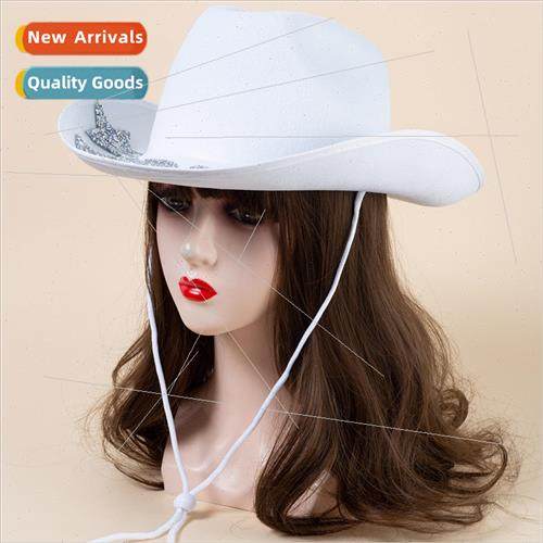 Western cowboy hat female American small town  retro large b