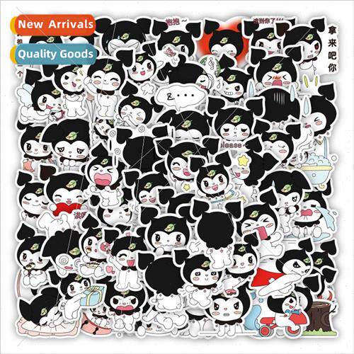 60 cute cartoon spades handbook stickers stationery box moto