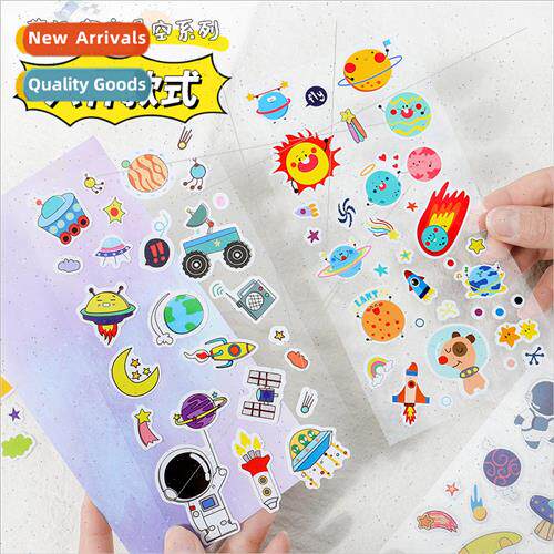Cute fun universe stars series creative paper stickers DIY h