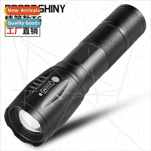 light mini flashlight telescopic zoom household 18650 torch