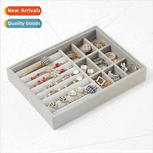 Jewelry tray gray velvet jewelry display rack earrings earri