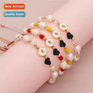 copper beads between 18K tetragonal plated colorful cry gold