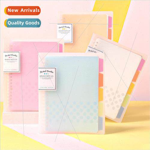 kokuyo ppon Kokuyo colorful cookies loose-leaf notebook ligh