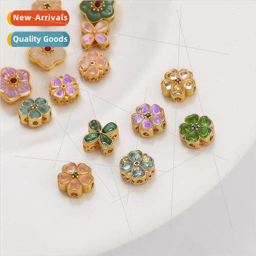 Color-conserving copper sand gold-plated inlaid cats eye sto