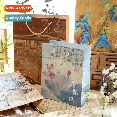 Bags Late River Fung Yue Series  Style Calligraphy Illustrat