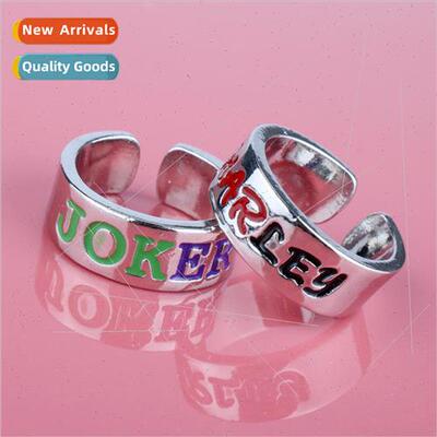 New Suicide Squad Ring JOKEY HARLEYHE Monogrammed Couples Ri