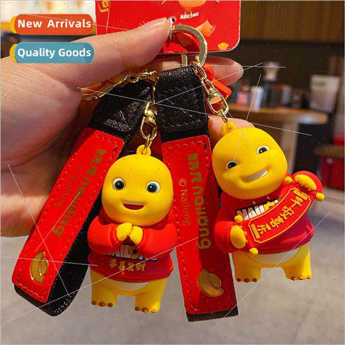 milk dragon peace and joy keychain cute bag pendant with fem