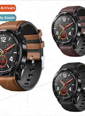 适用 Huawei watch gt2 strap silicone TPU paste leather Watch
