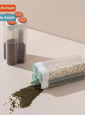 Korean four compartments grains and cereals sealing canister