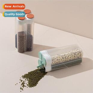 Korean four compartments grains and cereals sealing canister