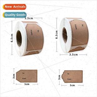 Blank writable diy baking cake gift gift envelope seal stick