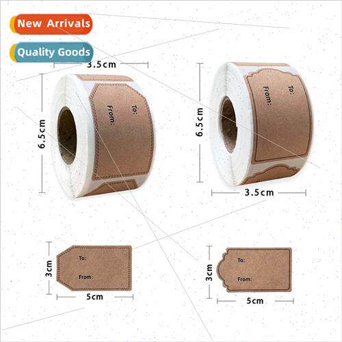 Blank writable diy baking cake gift gift envelope seal stick