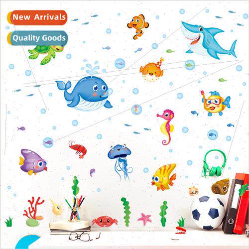 Wall stickers new cartoon joy small fish underwater world th