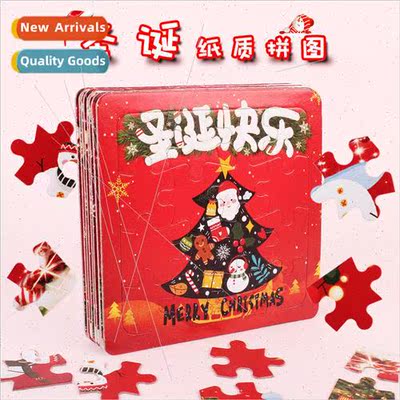 16 Pieces Christmas gsaw Puzzle Christmas  Childrens Toys di