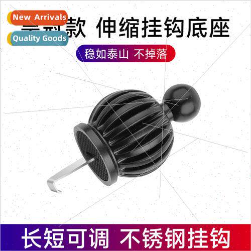 Car with hook rotating air conditioning vent cell phone hold