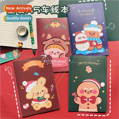 Christmas A5 car line book student horizontal line notebook