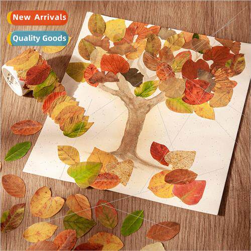 Beautiful day shaped tape Champs leaves series creative art