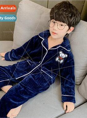 Childrens clothing boys pajamas fall 2023 spring and autumn