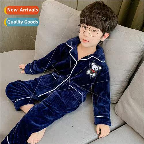 Childrens clothing boys pajamas fall 2023 spring and autumn