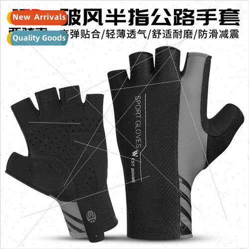 Half Finger Gloves Road Bike Gloves Extended Cuff Outdoor Sp