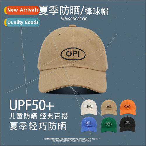 Hat childrens male embroidery sun hat outdoor travel hundred