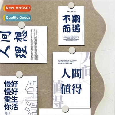 Blue Text 10 Inspirational Decorative Cards Wall Postcards D