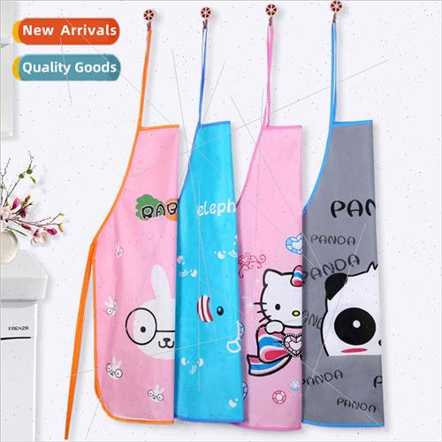 Cartoon cute kitchen housework half apron PVC waterproof sta