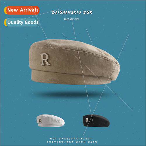 Hat with retro beret ladies fashion simple literary painter