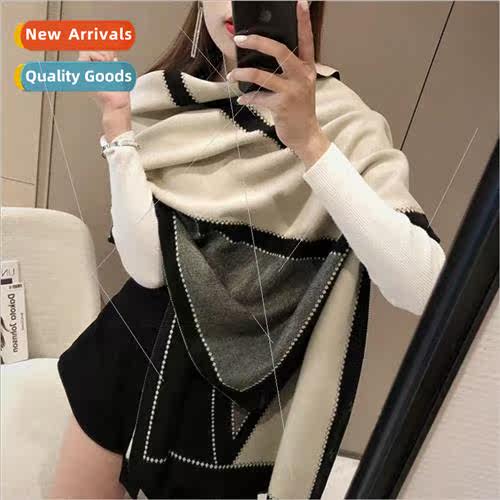 Autumn and winter new imitation cashmere scarf female double